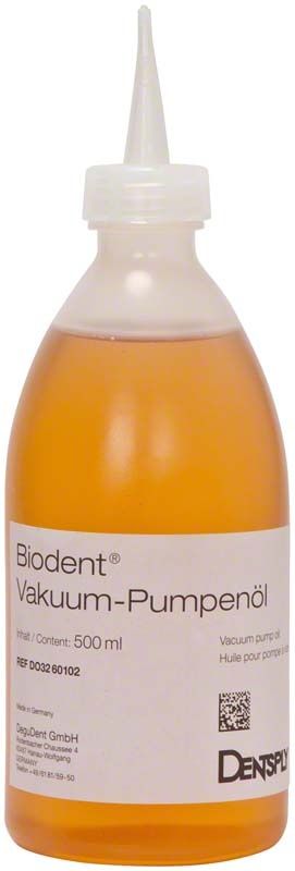 Vakuum-Pumpenöl für Biodent Vakuum-Pumpe, 500 ml Flasche.