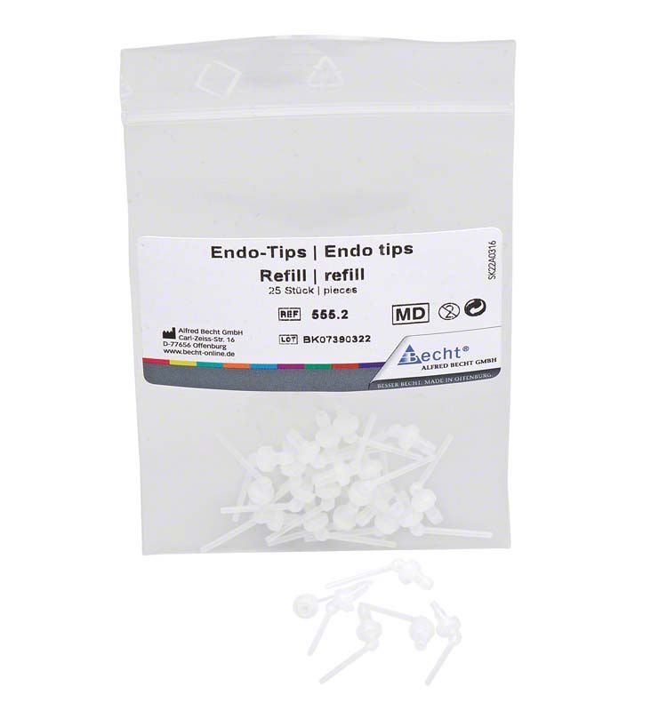 Perma Evolution Endo-Tips in wiederverschließbarer Verpackung mit einzelnen Applikationstips.