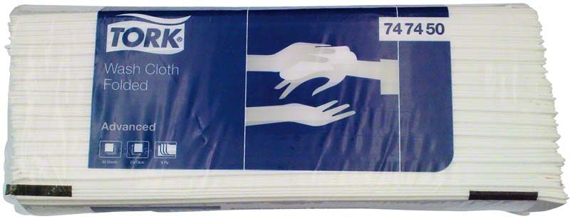 Tork Waschtuch Advanced 6-lagig, 80 Stück in Verpackung.
