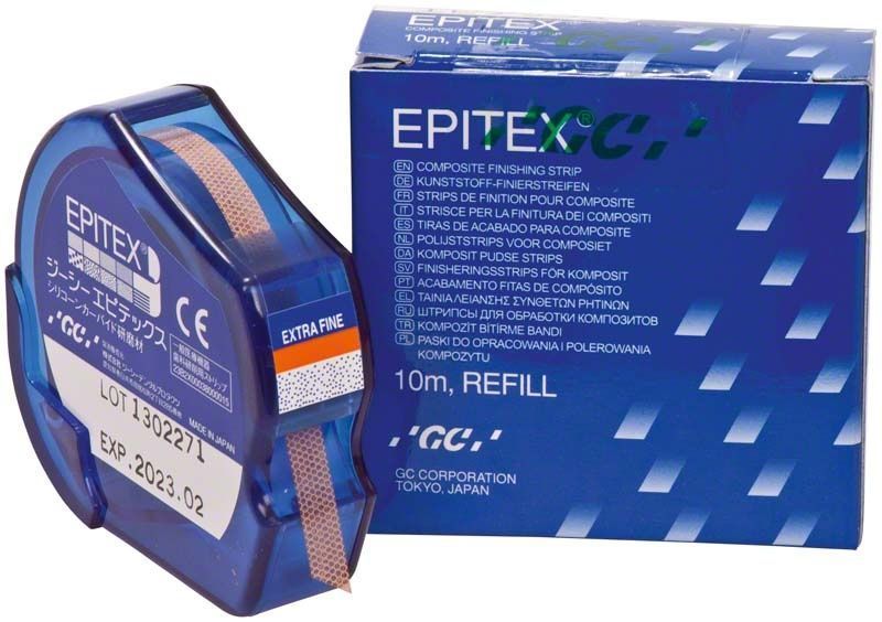 EPITEX™ Refill x-fein rot Finier- und Polierstreifen in Verpackung.