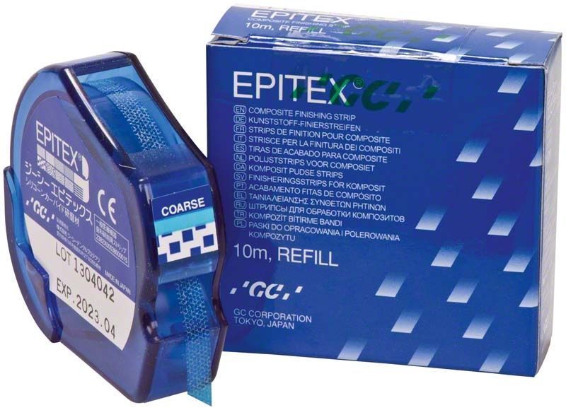 EPITEX™ Refill grob blau, Verpackung und Spenderbox mit Produktinformationen.