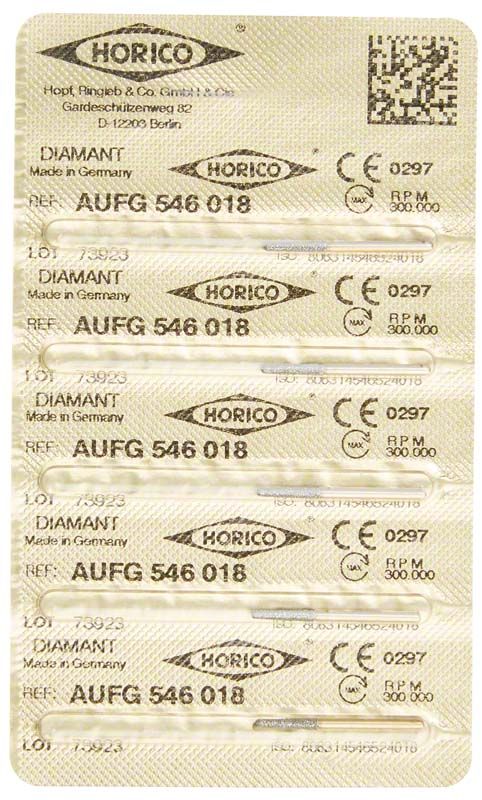 Blisterpackung mit Löwenschleifer AuFG 546 018, sechs Einheiten.