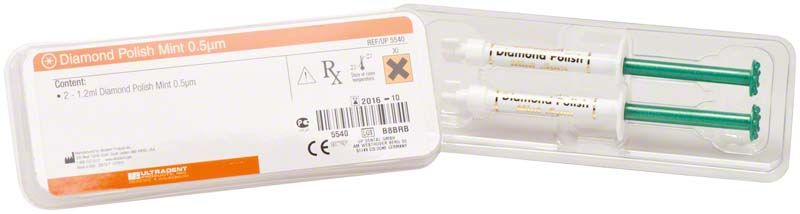 Ultradent™ Diamond Polish Mint 0,5 µm in Spritzenverpackung.