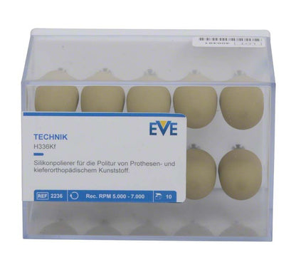 Silikonpolierer EVE TECHNIK H336Kf im transparenten Kunststoffetui.