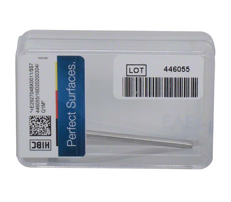 Transparente Verpackung des EVE Diapol Handstücks mit Barcode und Produktinformationen.