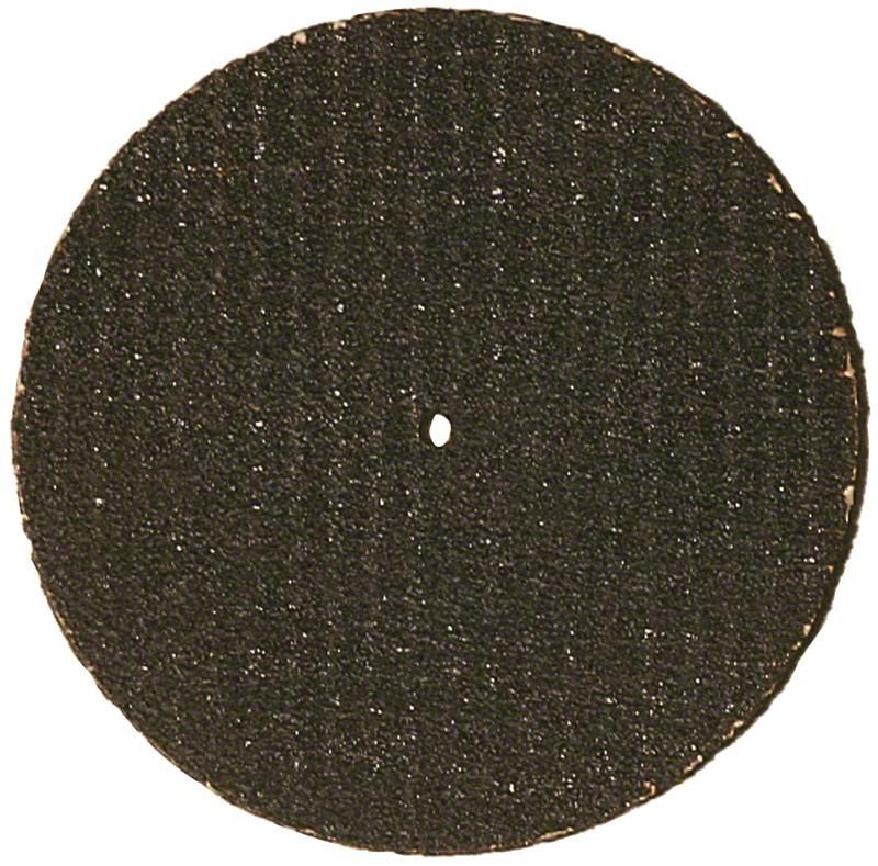 Glasfaserverstärkte Trennscheibe für den Dentalbereich, schwarz, rund.