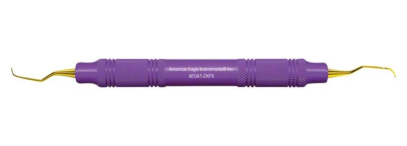American Eagle XP Gracey +3 Access Kürette mit lila EagleLite® Handgriff.