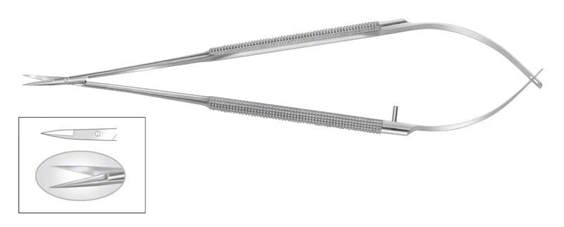 Mikro-Gewebeschere gerade aus Edelstahl mit feiner Spitze.