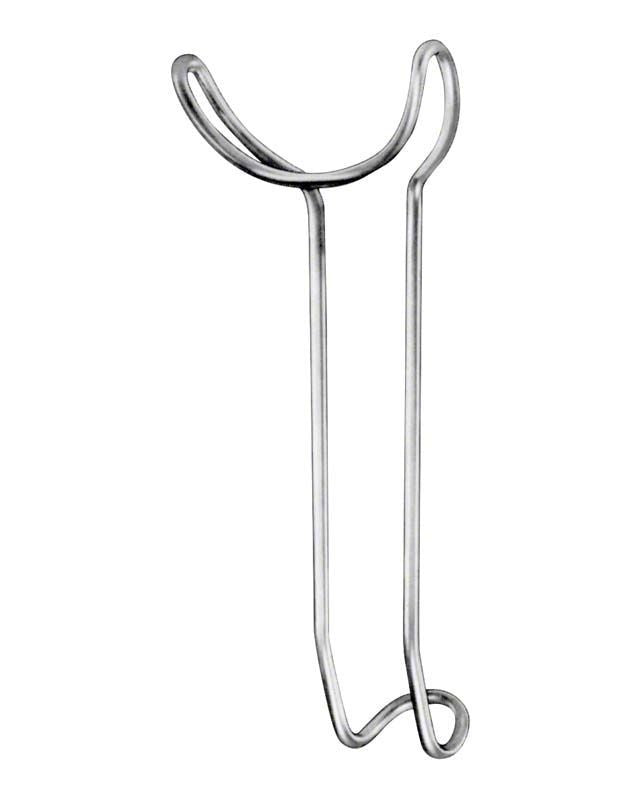 Lippenabhalter aus Edelstahl für dentale Chirurgie.