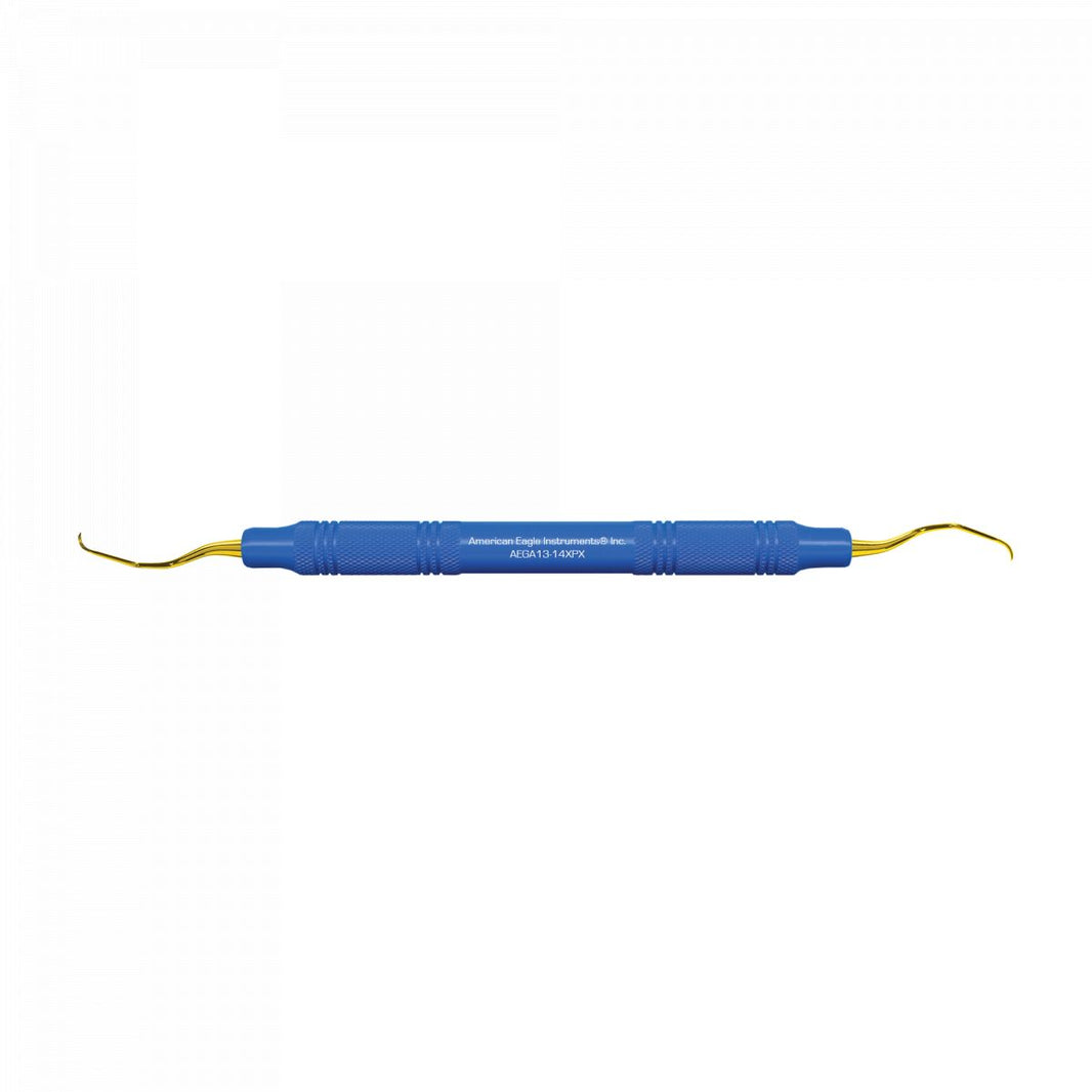 American Eagle XP Gracey +3 Access Kürette mit blauem EagleLite® Handgriff.