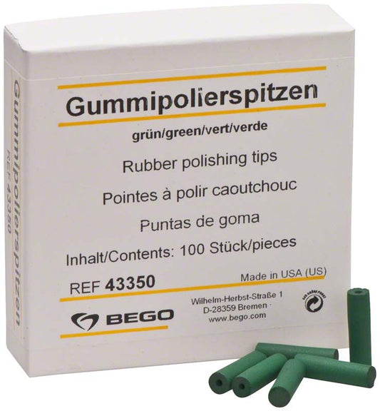 Image of Gummipolierspitzen grün unmontiert