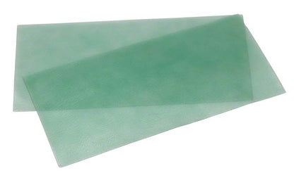 Genarbtes Gusswachs fein 0,35mm in grüner Farbe, Nahaufnahme der Textur.