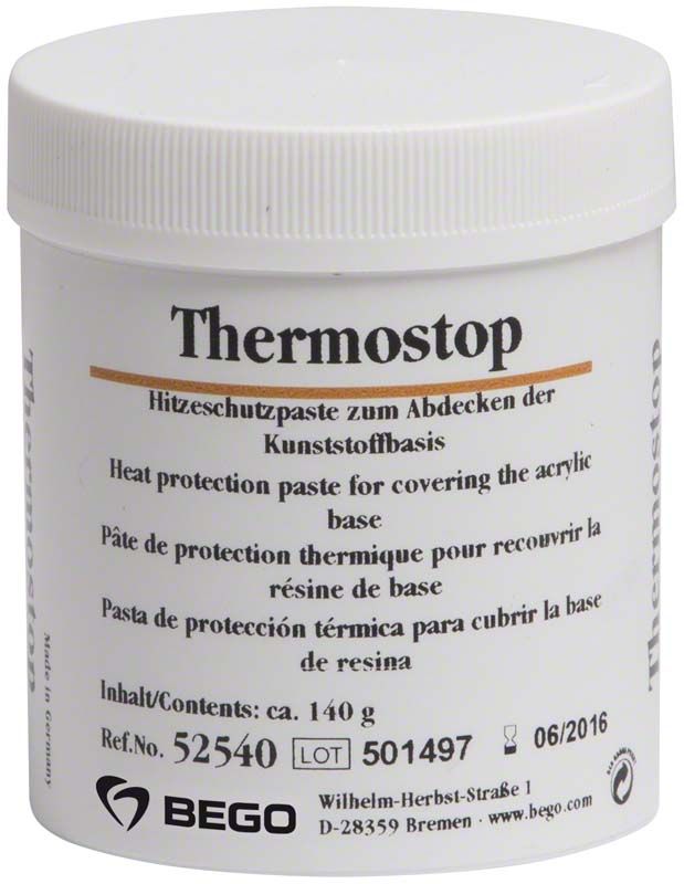 Thermostop Hitzeschutzpaste von BEGO, 140g Dose, für Zahntechnik.
