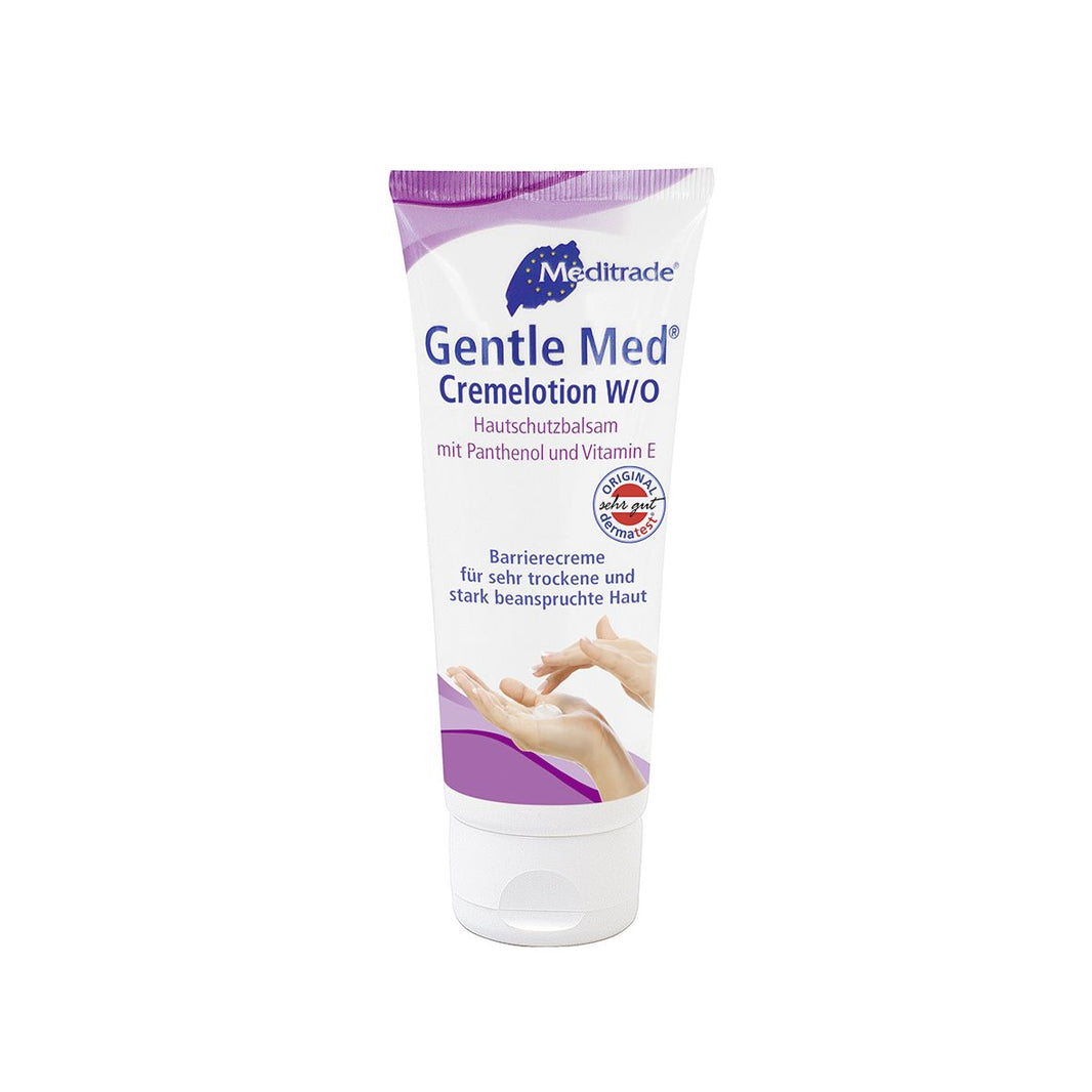 Gentle Med® Cremelotion Tube 100 ml mit Panthenol und Vitamin E.