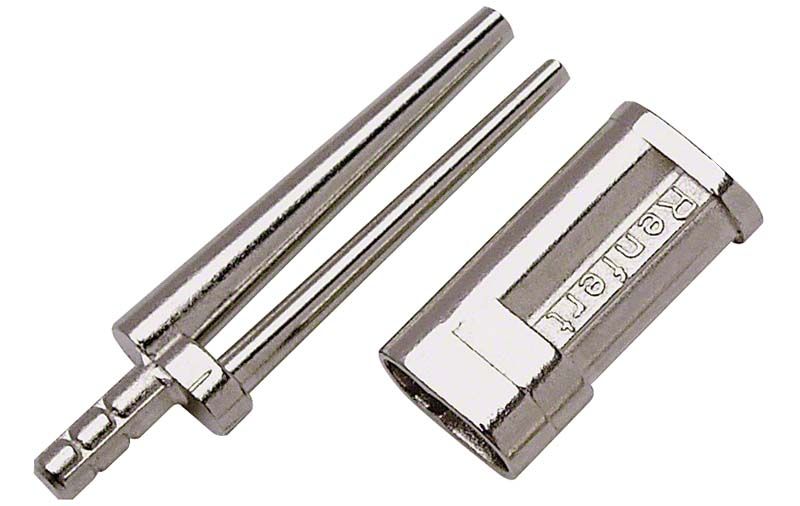 Hochwertige Bi-Pin Modellpins mit Hülse für Dentalanwendungen.