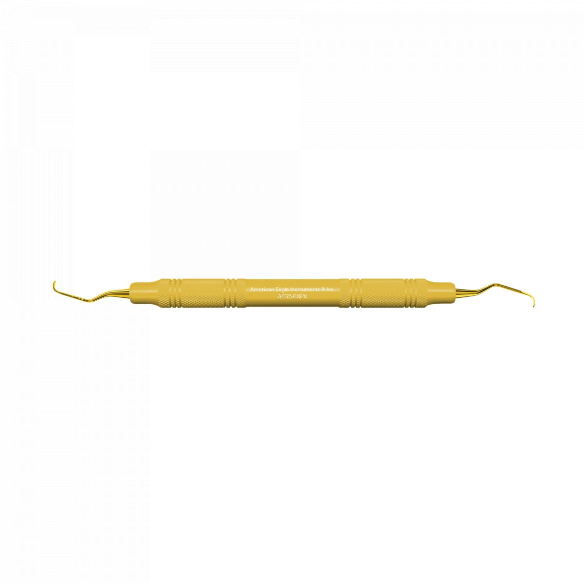 Amerikanische Eagle XP Gracey +3 Access Kürette mit gelbem Handgriff.