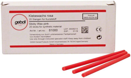 Image of Klebewachs Stangen rosa