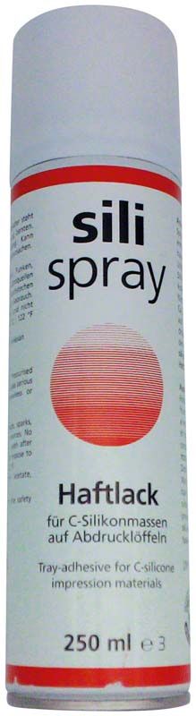 Sili Haftlack Spraydose 250ml für C-Silikonmassen auf Abdrucklöffeln.
