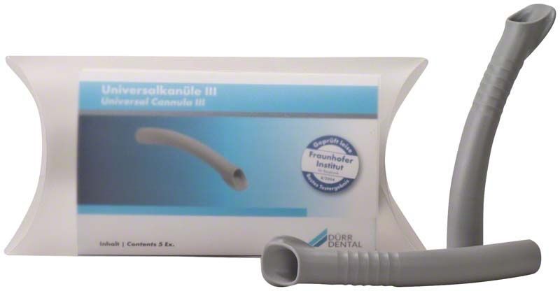 Universalkanülen III grau von medic-star mit Verpackung und Einzelkanüle.