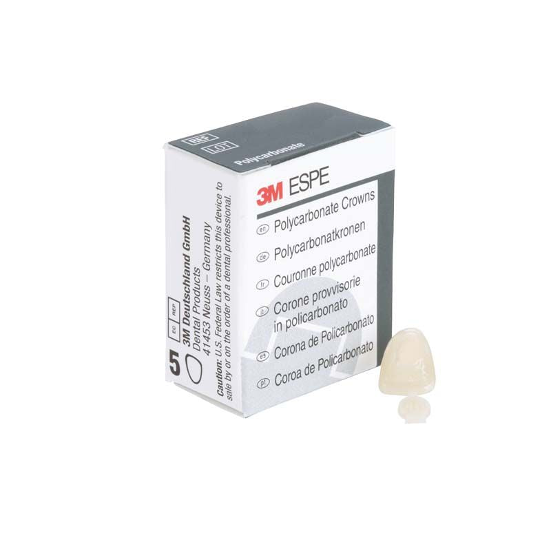 3M-Verpackung mit Polycarbonat-Krone OK Front Nr. 18 daneben.