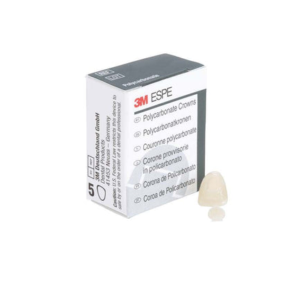 3M-Verpackung mit Polycarbonat-Krone OK Front Nr. 18 daneben.