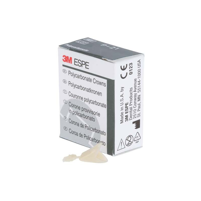 Polycarbonat-Krone von 3M, Nahaufnahme der Verpackung mit Krone sichtbar.