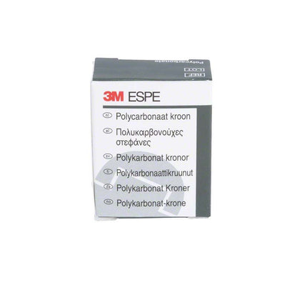 Polycarbonat-Kronen-Verpackung von 3M für Oberkiefer-Frontzähne.