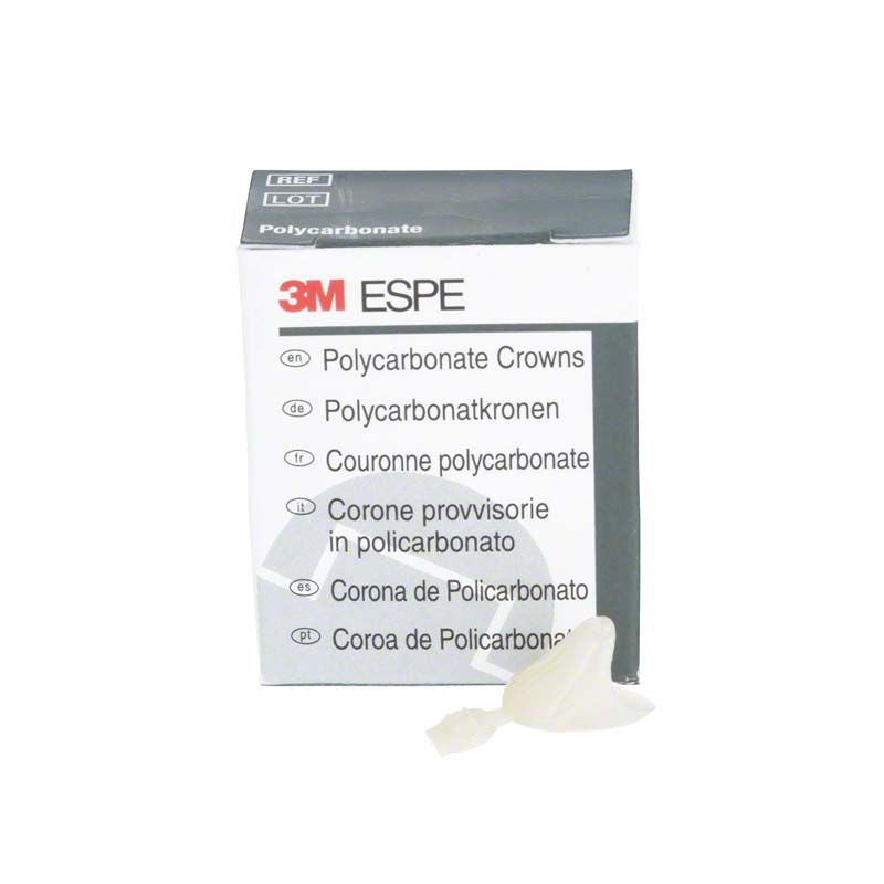 Polycarbonat-Kronenverpackung von 3M für Eckzähne Nr. 38.