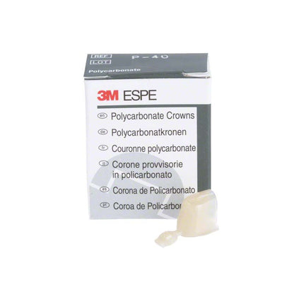 Polycarbonat-Krone Prämolar Nr. 40 vor Verpackung von 3M.