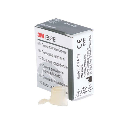 Polycarbonat-Krone Prämolar Nr. 40 vor Verpackung von 3M.