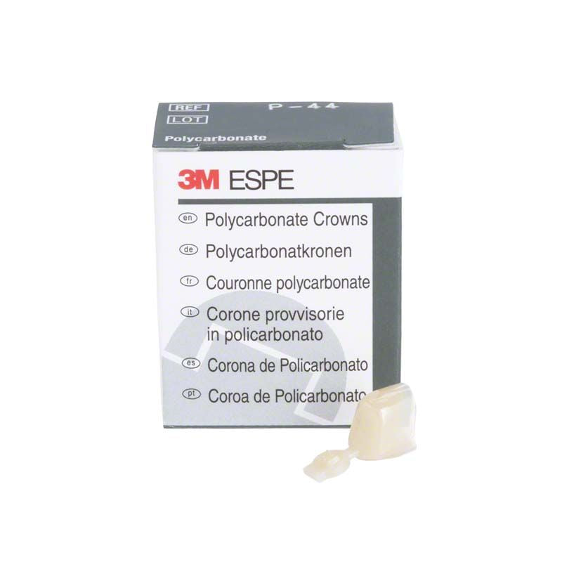 Polycarbonat-Krone Prämolar Nr. 44 vor Verpackung von 3M ESPE