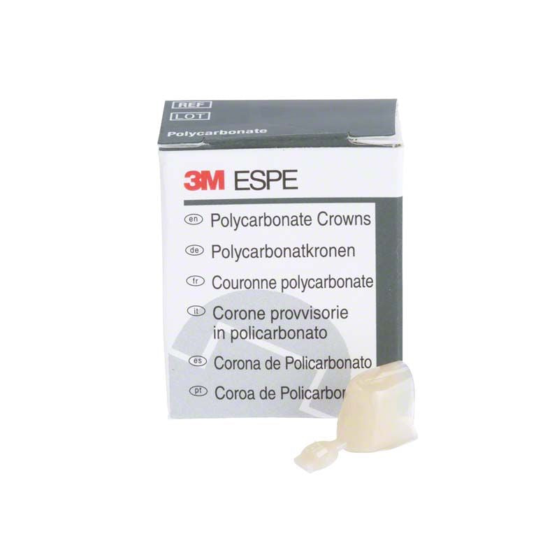 Polycarbonat-Krone Prämolar Nr. 50 von 3M in Verpackung.