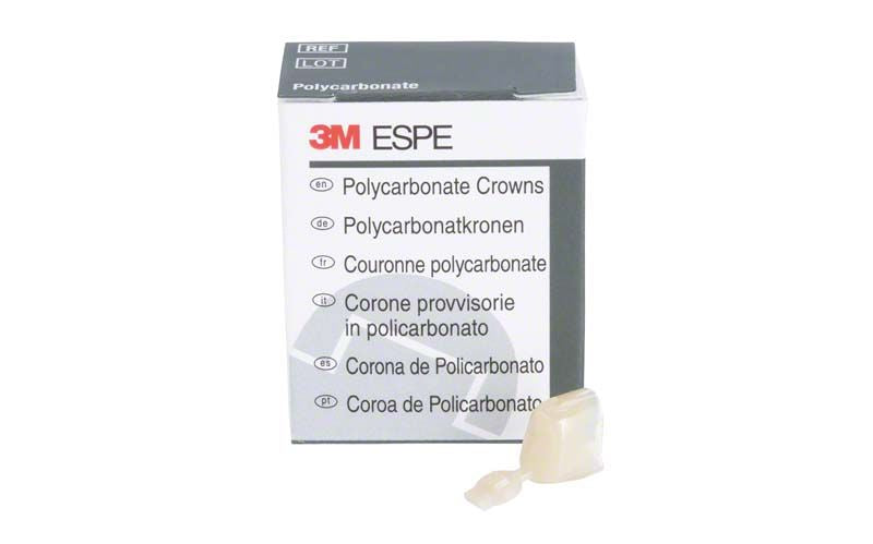 Polycarbonat-Kronen Prämolar Nr. 54 vor Verpackung von 3M ESPE.