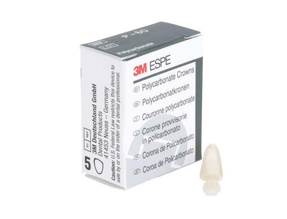 Polycarbonat-Krone UK Front Nr. 60 vor Verpackung von 3M ESPE.
