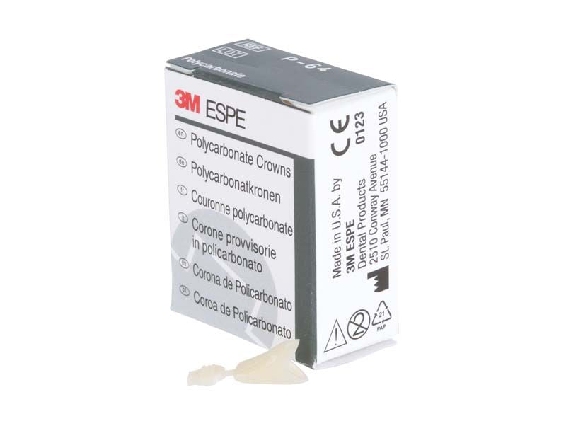 Polycarbonat-Kronen UK Front Nr. 64 neben geöffneter Verpackung.