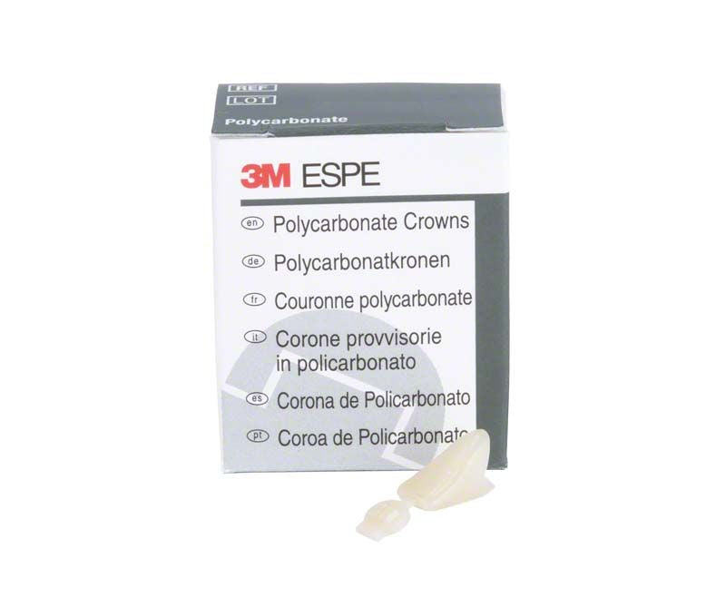 Polycarbonat-Kronen UK Front Nr. 67 in Verpackung mit Einzelkrone.