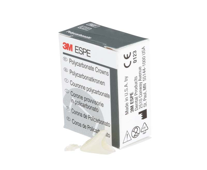 Polycarbonat-Krone OK Front Nr. 103 vor Verpackung mit Produktinformationen.