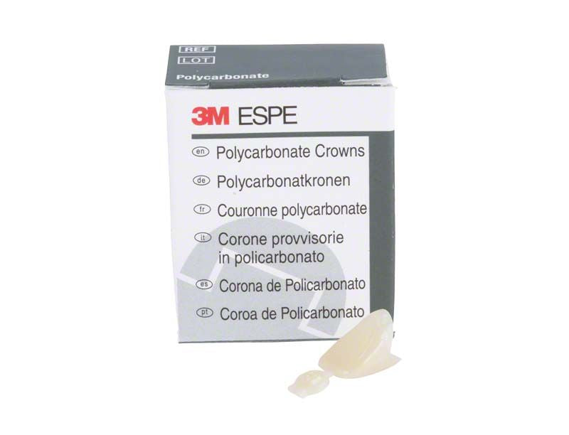 Polycarbonat-Kronenverpackung von 3M mit sichtbarer Krone.