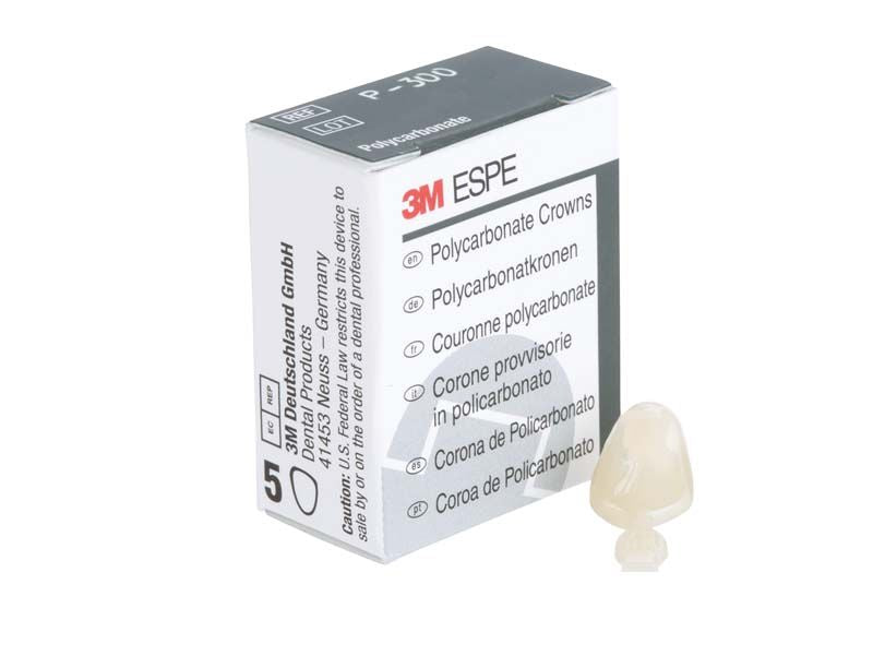 3M ESPE Polycarbonat-Krone Eckzähne Nr. 300 vor Verpackung.