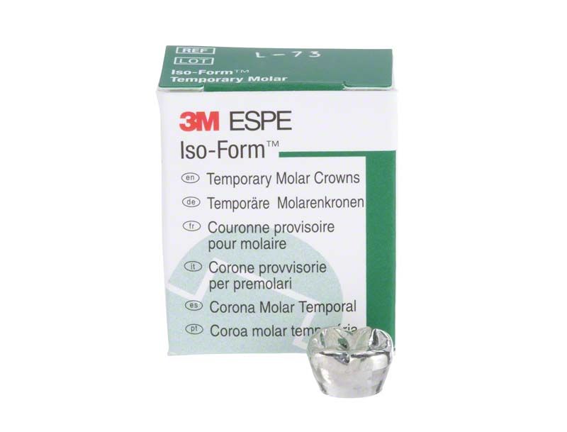 Kronenform für Molaren mit Verpackung von Iso-Form Kronen Molaren UK L-73.