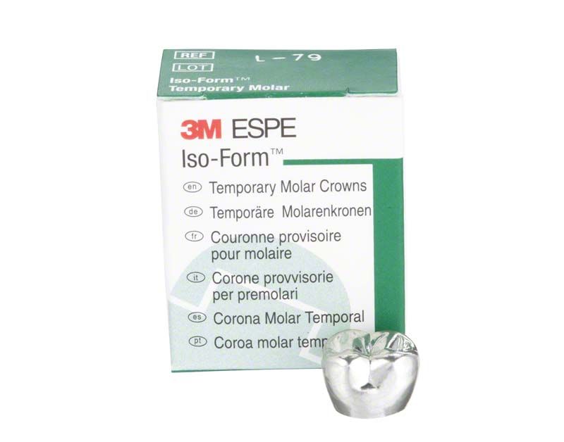 Iso-Form Kronen Molaren UK L-79-Verpackung mit Zahnkrone.