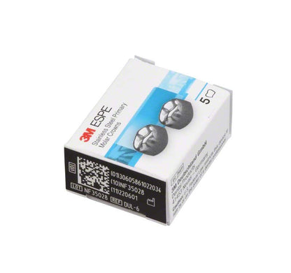 Edelstahlkronen für Milchzahnmolaren in Originalverpackung von 3M.
