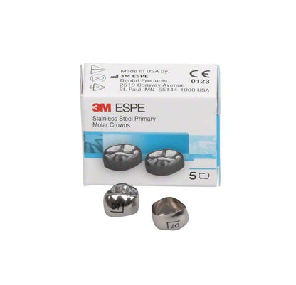 Edelstahlkronen für Milchzahnmolar OK mit Verpackung von 3M ESPE.