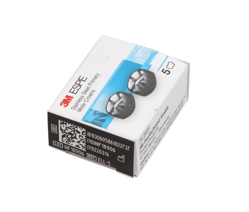 Edelstahlkronen Milchzahnmolar UK E-LL-5