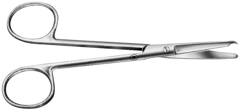 Medizinische Naht- und Ligaturschere Spencer, 9 cm, gerade Form.