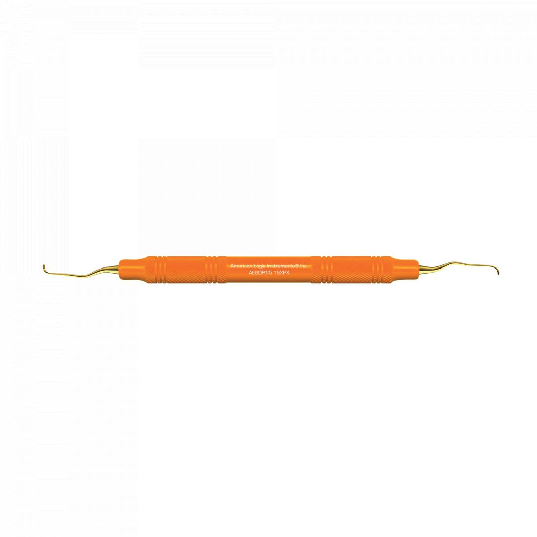 American Eagle XP Gracey +3 Kürette mit goldener Spitze und ergonomischem Griff.