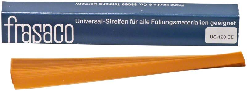 Universalstreifen aus kupferfarbenem transparentem Polyester, 120 mm lang, 8,5 mm breit.