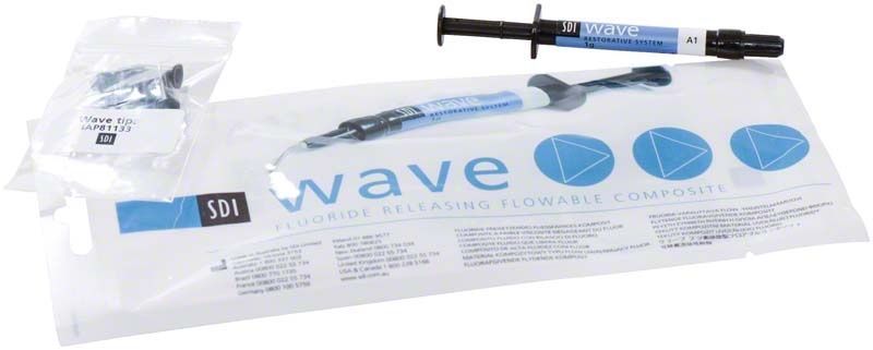 Wave Spritze A1 mit Verpackung und Applikationsspitzen.