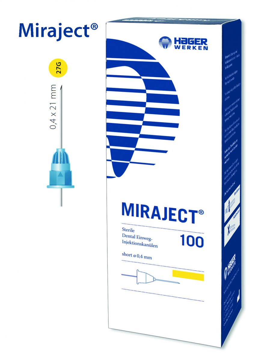 Miraject 27G Einweg-Kanüle 0,4 x 21mm in Originalverpackung.