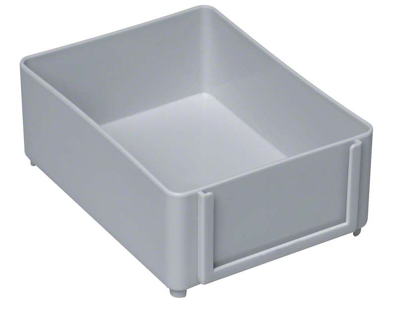Laborarbeitskasten grau aus Polyethylen für Dentalmaterialien.